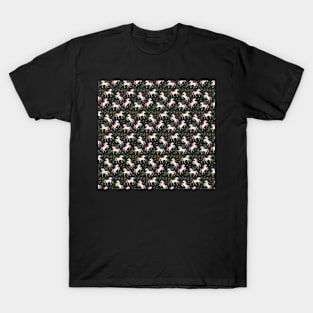 Unicorn Floral Pattern T-Shirt